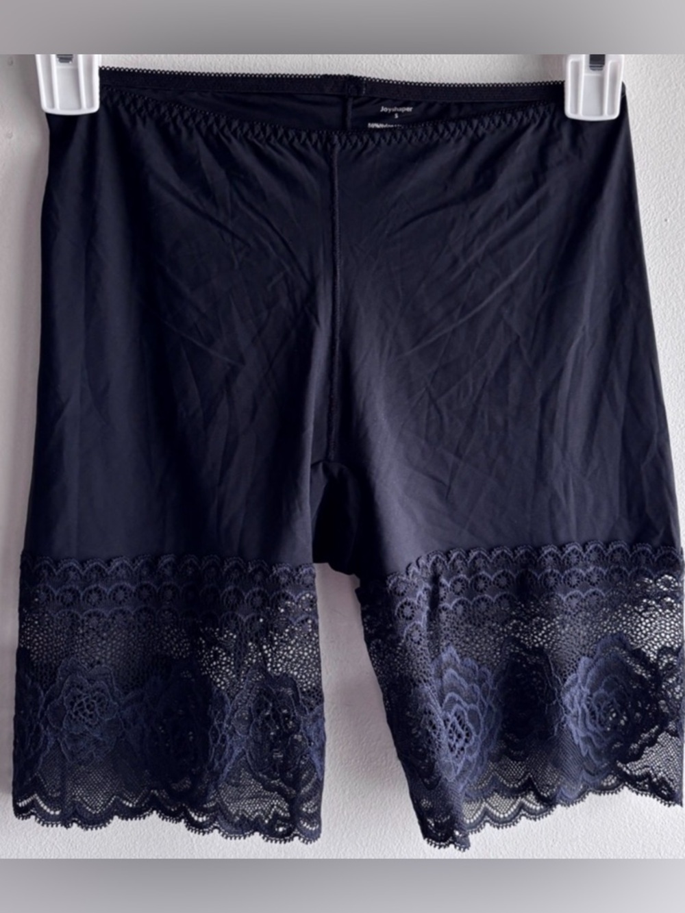 Anti Chafe Slip Shorts S Black Lace Thigh Saver Under Dress Joyshaper